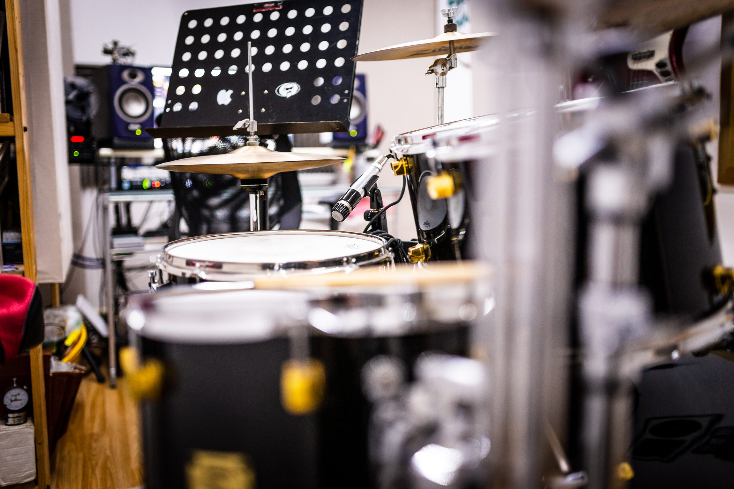 Remote Drum Lessons - Blurred Kit